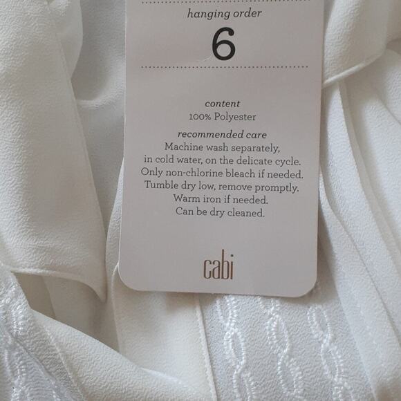 NWT CABI see-through sheer blouse, sz medium - Picture 5 of 5